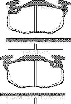 Triscan 8110 28006 - Kit pastiglie freno, Freno a disco autozon.pro