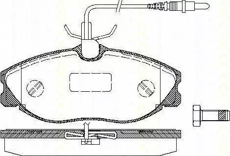 Triscan 8110 28003 - Kit pastiglie freno, Freno a disco autozon.pro