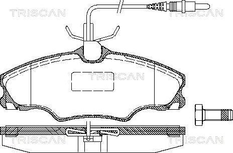 Triscan 8110 28002 - Kit pastiglie freno, Freno a disco autozon.pro