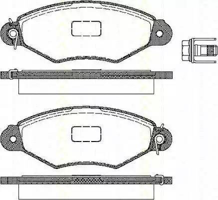 Triscan 8110 28010 - Kit pastiglie freno, Freno a disco autozon.pro