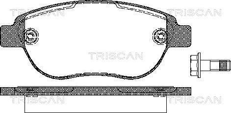 Triscan 8110 28022 - Kit pastiglie freno, Freno a disco autozon.pro