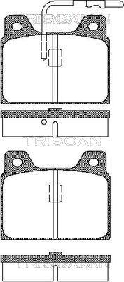 Triscan 8110 28723 - Kit pastiglie freno, Freno a disco autozon.pro