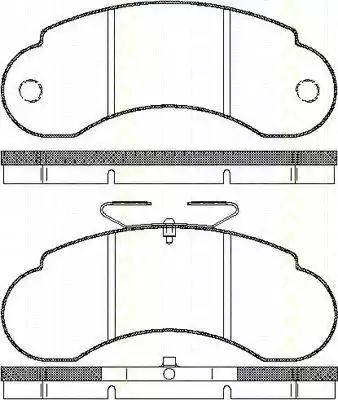 Triscan 8110 23964 - Kit pastiglie freno, Freno a disco autozon.pro