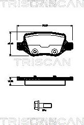 Triscan 8110 23045 - Kit pastiglie freno, Freno a disco autozon.pro