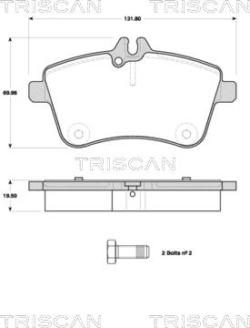 Triscan 8110 23053 - Kit pastiglie freno, Freno a disco autozon.pro