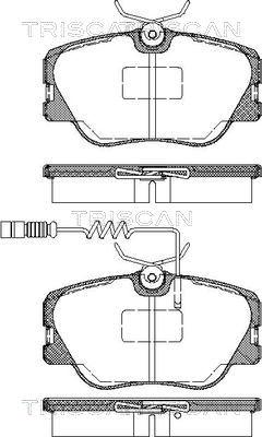 Triscan 8110 23001 - Kit pastiglie freno, Freno a disco autozon.pro