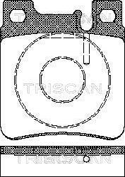 Triscan 8110 23003 - Kit pastiglie freno, Freno a disco autozon.pro