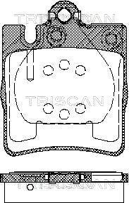 Triscan 8110 23019 - Kit pastiglie freno, Freno a disco autozon.pro