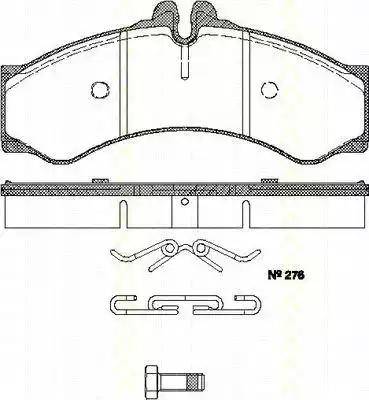 Triscan 8110 23011 - Kit pastiglie freno, Freno a disco autozon.pro