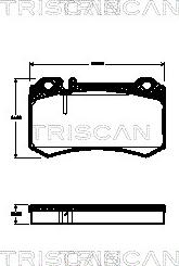 Triscan 8110 23039 - Kit pastiglie freno, Freno a disco autozon.pro