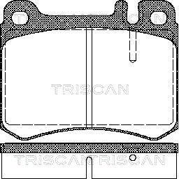 Triscan 8110 23034 - Kit pastiglie freno, Freno a disco autozon.pro