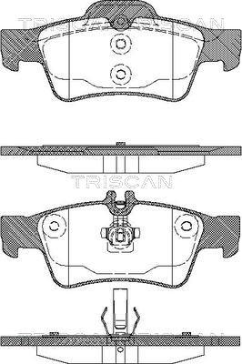 Triscan 8110 23036 - Kit pastiglie freno, Freno a disco autozon.pro