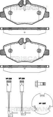 Triscan 8110 23038 - Kit pastiglie freno, Freno a disco autozon.pro