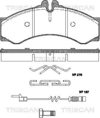 Triscan 8110 23037 - Kit pastiglie freno, Freno a disco autozon.pro