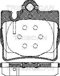 Triscan 8110 23025 - Kit pastiglie freno, Freno a disco autozon.pro