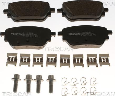 Triscan 8110 232002 - Kit pastiglie freno, Freno a disco autozon.pro