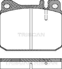 Triscan 8110 23222 - Kit pastiglie freno, Freno a disco autozon.pro