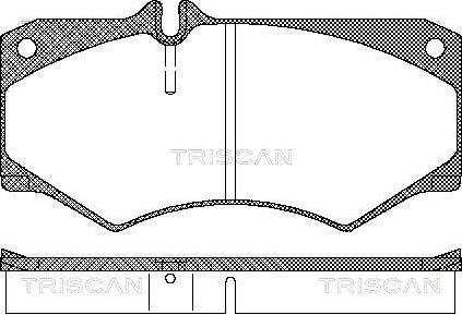 Triscan 8110 23774 - Kit pastiglie freno, Freno a disco autozon.pro