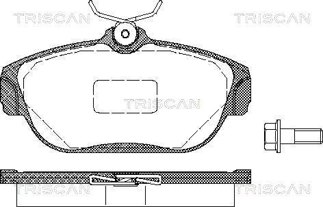 Triscan 8110 27963 - Kit pastiglie freno, Freno a disco autozon.pro