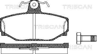 Triscan 8110 27919 - Kit pastiglie freno, Freno a disco autozon.pro