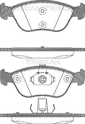 Triscan 8110 27009 - Kit pastiglie freno, Freno a disco autozon.pro