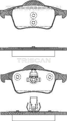 Triscan 8110 27004 - Kit pastiglie freno, Freno a disco autozon.pro