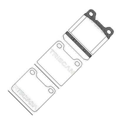 Triscan 8110 27007 - Kit pastiglie freno, Freno a disco autozon.pro