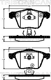 Triscan 8110 27012 - Kit pastiglie freno, Freno a disco autozon.pro