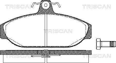 Triscan 8110 27150 - Kit pastiglie freno, Freno a disco autozon.pro