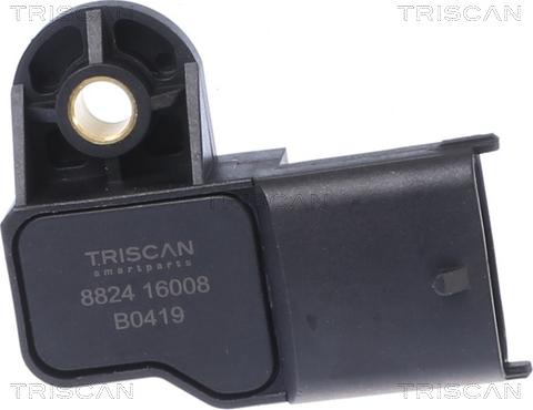 Triscan 8824 16008 - Sensore, Pressione collettore d'aspirazione autozon.pro