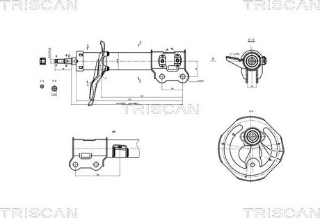 Triscan 8705 43104 - Ammortizzatore autozon.pro