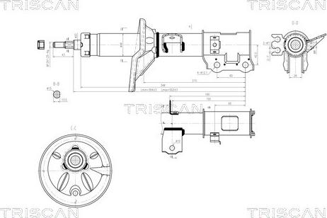 Triscan 8705 43102 - Ammortizzatore autozon.pro