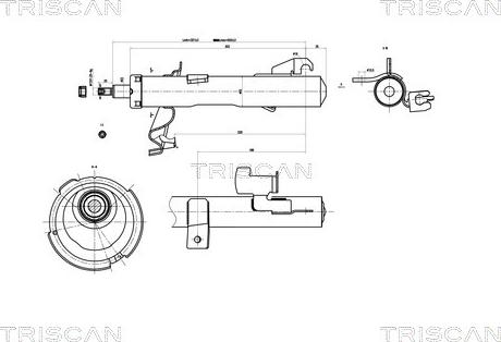 Triscan 8705 50101 - Ammortizzatore autozon.pro