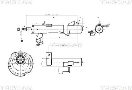 Triscan 8705 50102 - Ammortizzatore autozon.pro