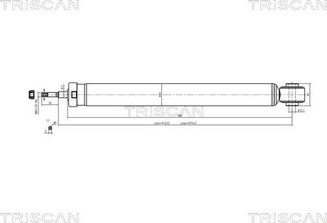 Triscan 8705 50201 - Ammortizzatore autozon.pro