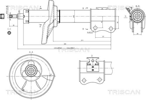 Triscan 8705 69101 - Ammortizzatore autozon.pro