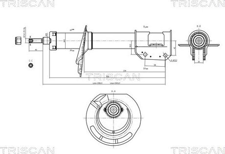 Triscan 8705 15101 - Ammortizzatore autozon.pro