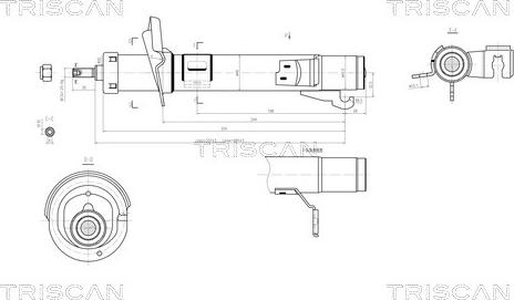 Triscan 8705 16109 - Ammortizzatore autozon.pro