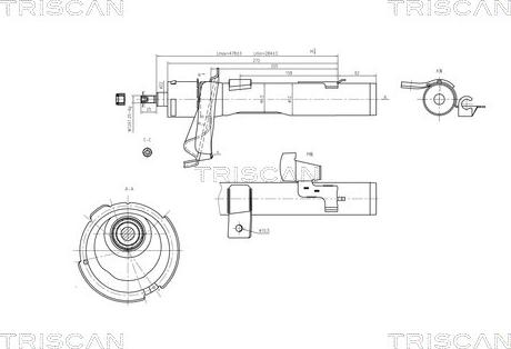 Triscan 8705 16105 - Ammortizzatore autozon.pro