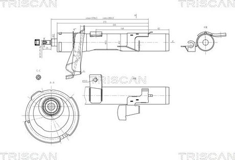 Triscan 8705 16106 - Ammortizzatore autozon.pro