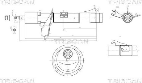 Triscan 8705 16101 - Ammortizzatore autozon.pro