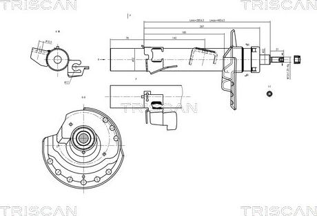 Triscan 8705 16103 - Ammortizzatore autozon.pro