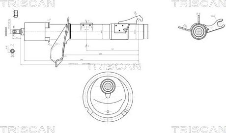 Triscan 8705 16102 - Ammortizzatore autozon.pro