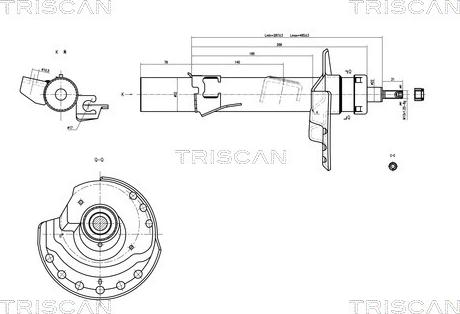 Triscan 8705 16107 - Ammortizzatore autozon.pro