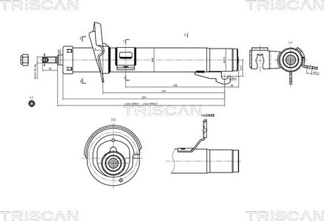 Triscan 8705 16110 - Ammortizzatore autozon.pro