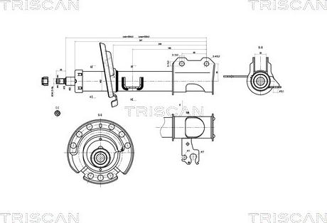 Triscan 8705 10104 - Ammortizzatore autozon.pro