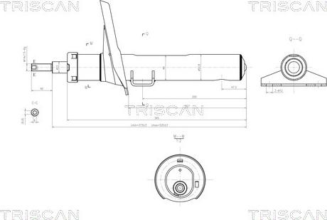 Triscan 8705 10105 - Ammortizzatore autozon.pro