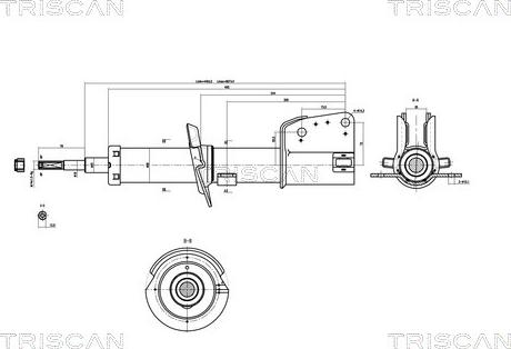 Triscan 8705 10101 - Ammortizzatore autozon.pro