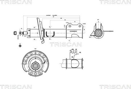 Triscan 8705 10103 - Ammortizzatore autozon.pro