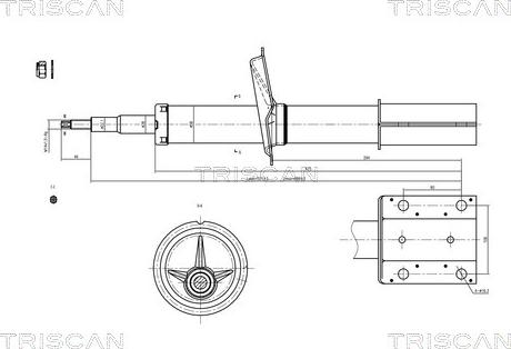 Triscan 8705 10102 - Ammortizzatore autozon.pro